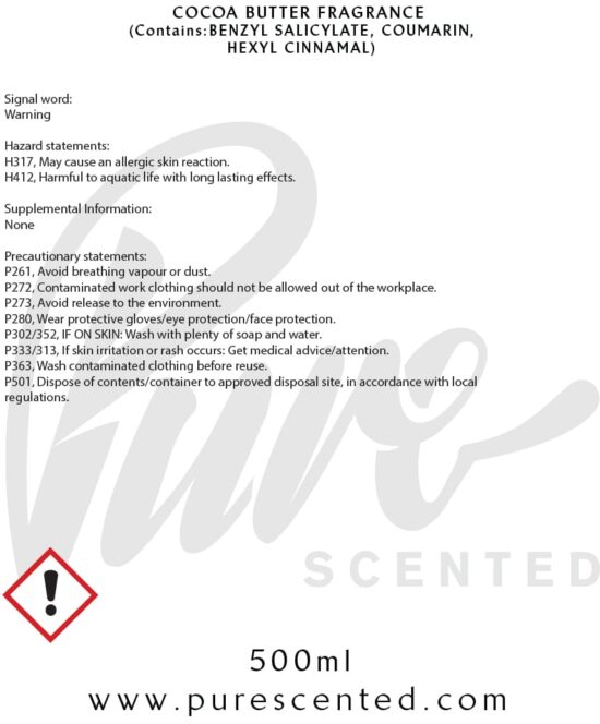 Cocoa Butter Fragrance Oil