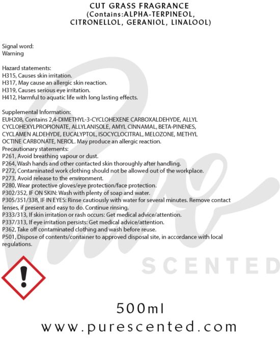 Cut Grass Fragrance Oil Cut Grass Fragrance Oil