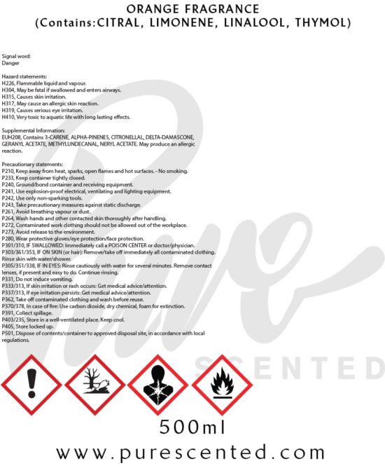 Orange Fragrance Oil Orange Fragrance Oil