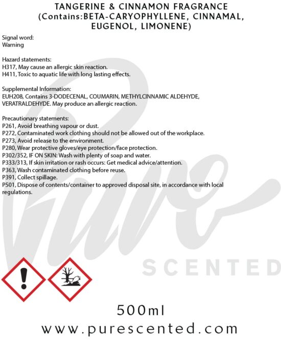 Tangerine & Cinnamon Fragrance Oil