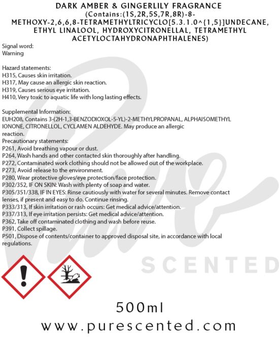 Amber Ginger Fragrance Oil Amber Ginger Fragrance Oil