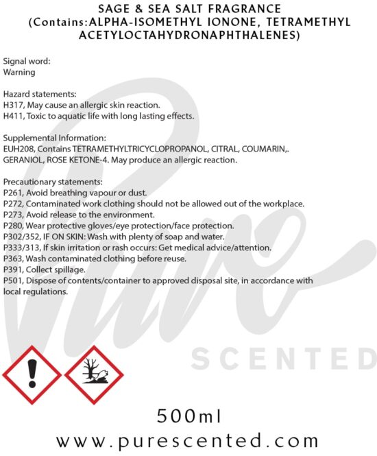 Sage & Sea Salt Fragrance Oil Sage & Sea Salt Fragrance Oil