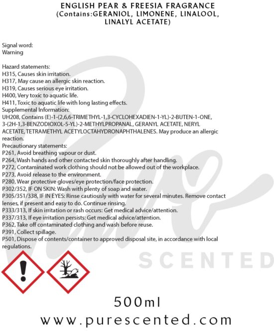 Pear & Freesia Fragrance Oil