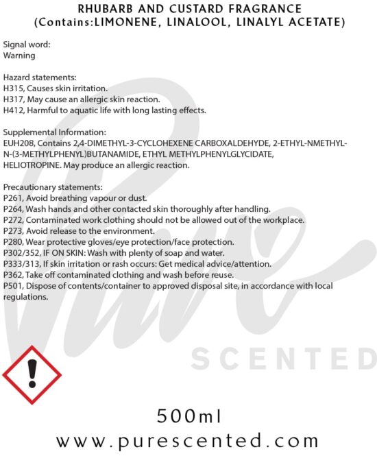 Rhubarb & Custard Fragrance Oil