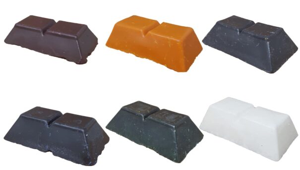 Candle dye wax blocks