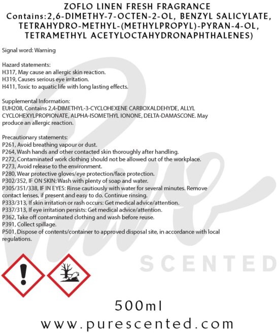 Linen Fresh Fragrance Oil Linen Fresh Fragrance Oil