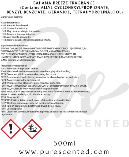 Bahama Fresh Fragrance Oil Bahama Fresh Fragrance Oil