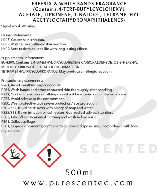 Freesia & White Sands Fragrance Oil