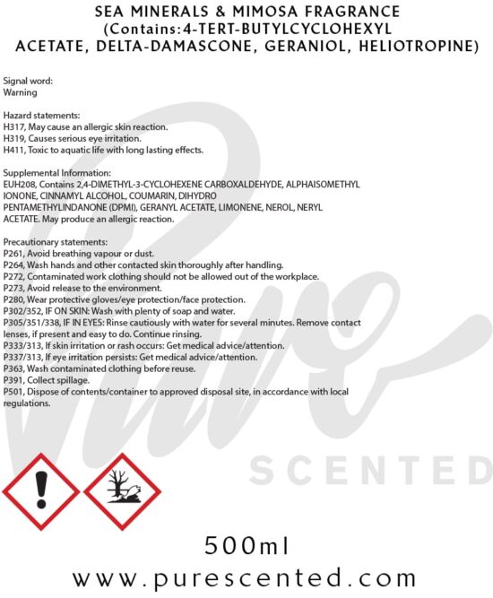 Sea Minerals & Mimosa Fragrance Oil