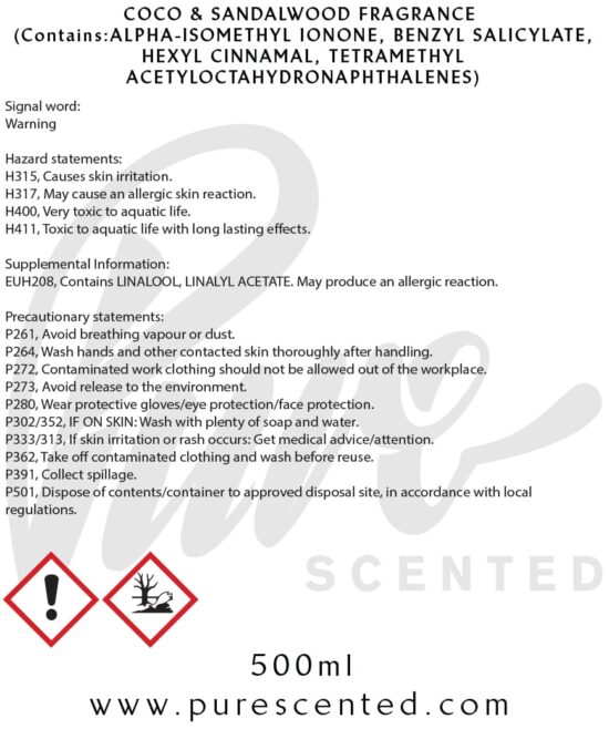 Coco & Sandalwood Fragrance Oil Coco & Sandalwood Fragrance Oil