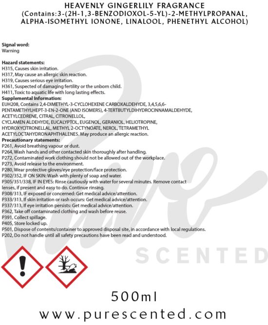 Heavenly Gingerlily Fragrance Oil