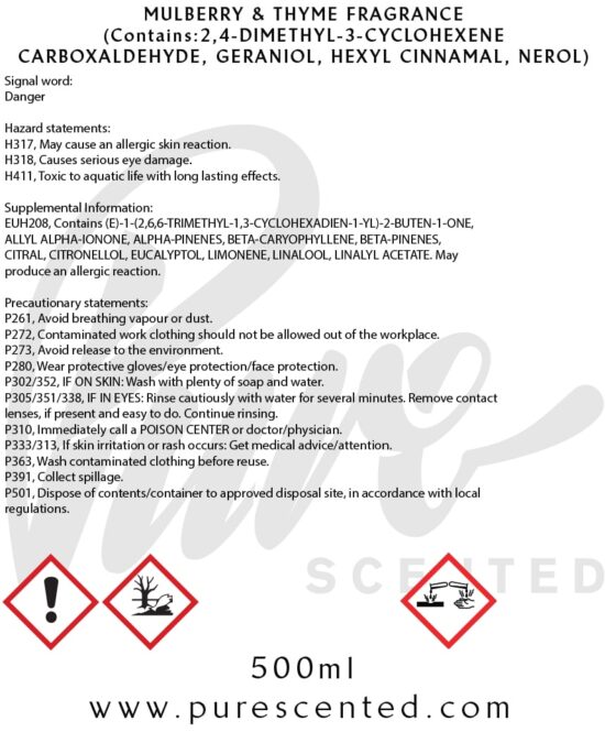 Mulberry & Thyme Fragrance Oil Mulberry & Thyme Fragrance Oil