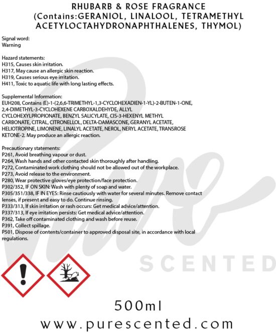 Rhubarb & Rose Fragrance Oil