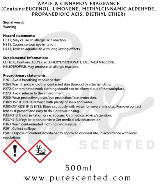 Apple & Cinnamon Fragrance Oil