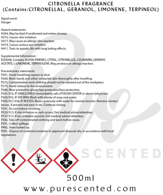Citronella Fragrance Oil