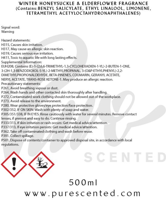 Winter Honeysuckle & Elderflower Fragrance Oil
