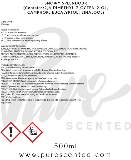 Snowy Splendour Fragrance Oil Snowy Splendour Fragrance Oil