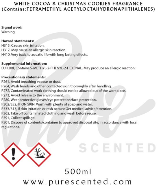 White Cocoa & Christmas Cookies Fragrance Oil