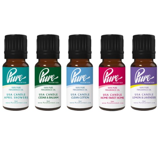 USA Candle Pack 2 Fragrance Oil Pack 5 x 10ml