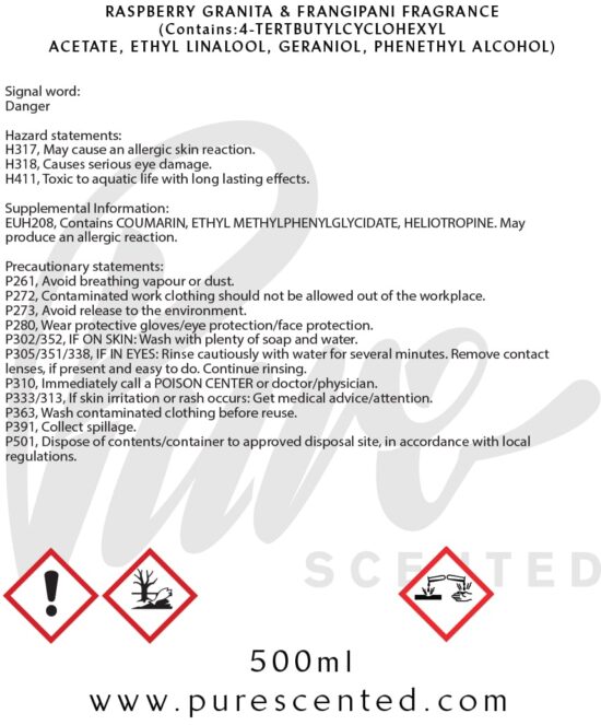 Raspberry Granita & Frangipani Fragrance Oil