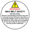 Wax Melt Safety Label