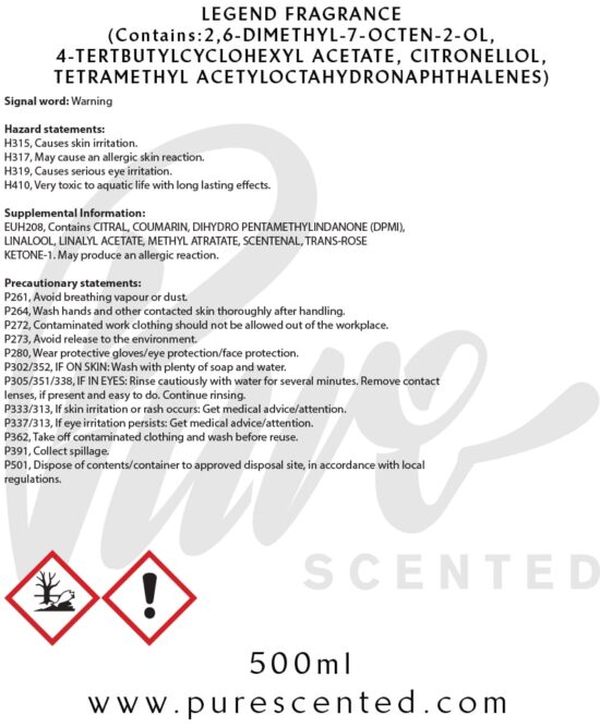 Legend Fragrance Oil