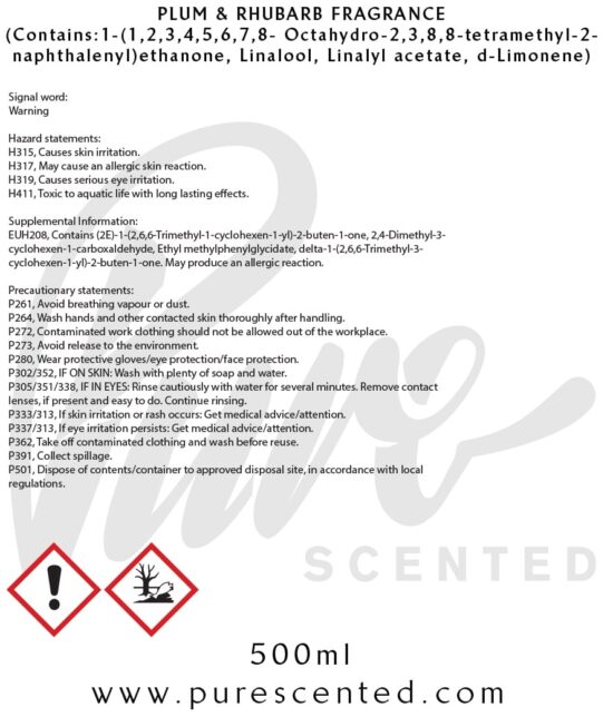 Plum & Rhubarb Fragrance Oil