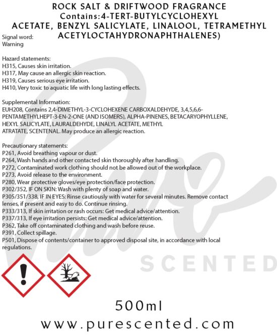 Rock Salt & Driftwood Fragrance Oil