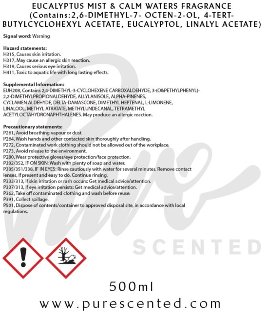 Eucalyptus Mist & Calm Waters Fragrance Oil