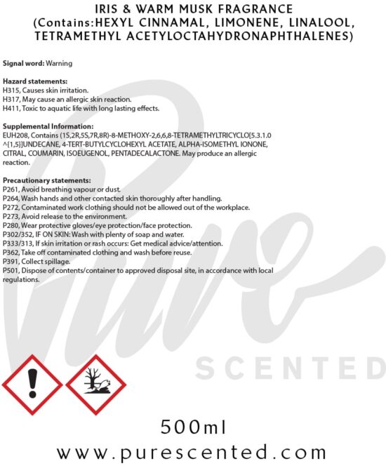 Iris & Warm Musk Fragrance Oil Iris & Warm Musk Fragrance Oil