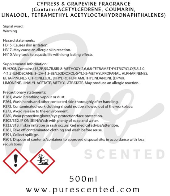 Cypress & Vine Fragrance Oil