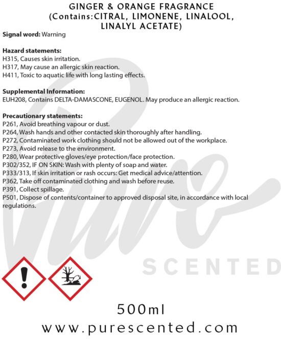 Ginger & Orange Fragrance Oil