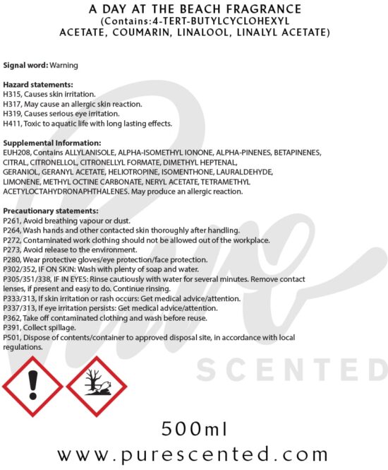 A Day At The Beach Fragrance Oil A Day At The Beach Fragrance Oil