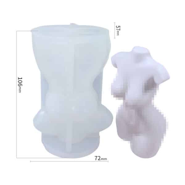 Female Body Silicone Candle Mould Style 2