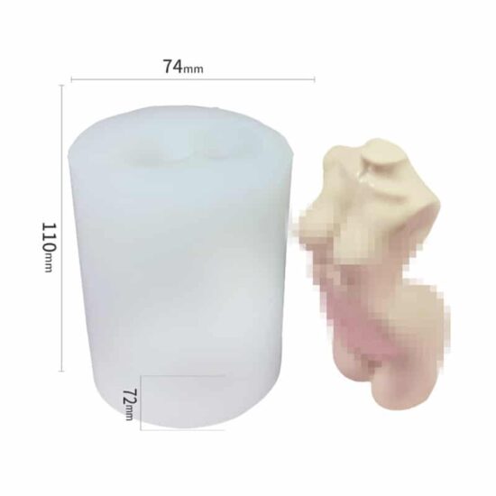Female Body Silicone Candle Mould Style 4