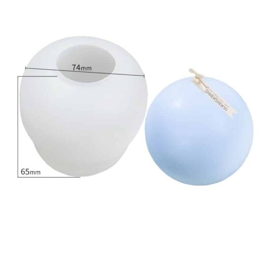 Spherical Silicone Candle Mould Style 2