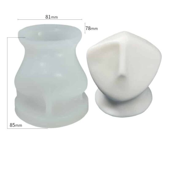 Nordic Face Silicone Candle Mould Style 4