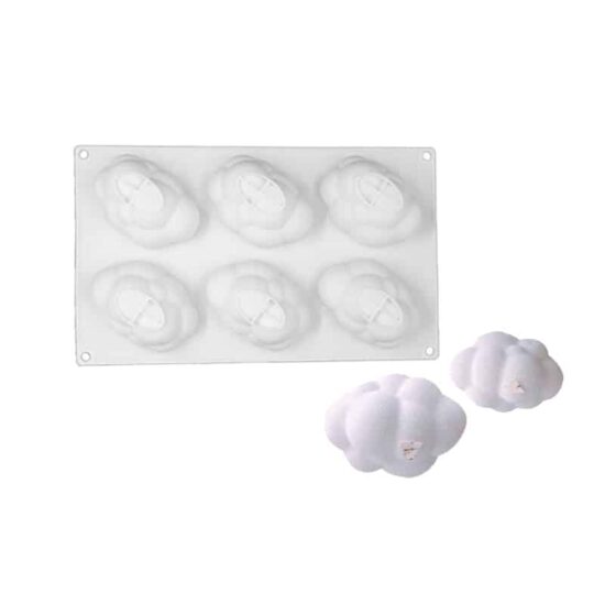 Individual Cloud Mould Set Of 6