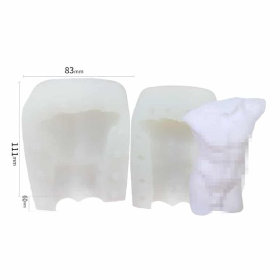 Male Torso Silicone Candle Mould Style 4