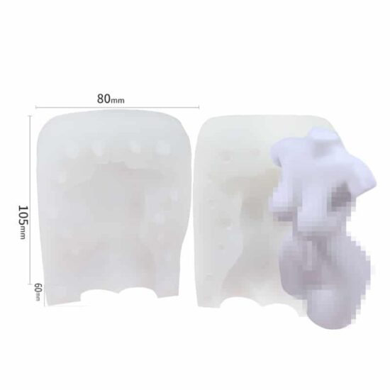Female Torso Silicone Candle Mould