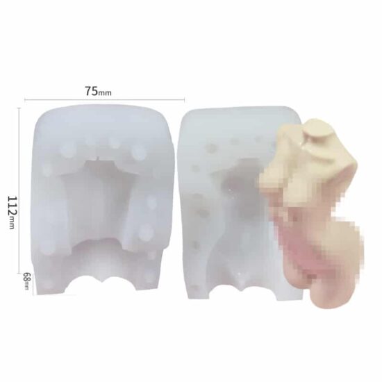 Female Torso Silicone Candle Mould Style 2