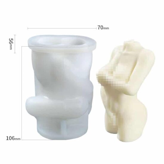 Female Body Silicone Candle Mould Style 6