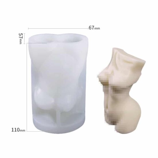 Female Body Silicone Candle Mould Style 7