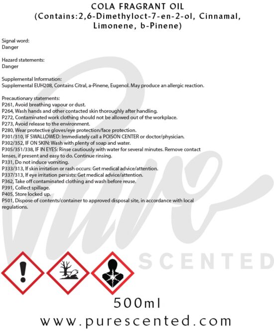 Cola Fragrance Oil Cola Fragrance Oil