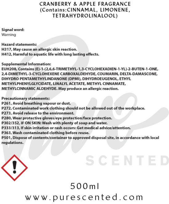 Cranberry & Apple Fragrance Oil