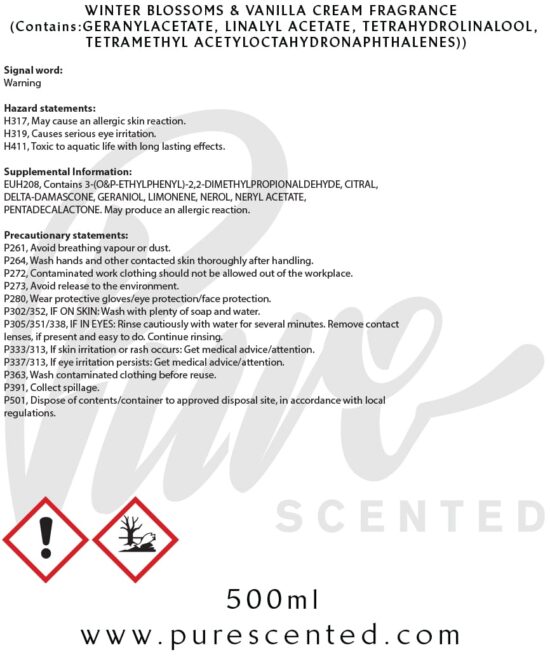 Winter Blossoms & Vanilla Cream Fragrance Oil