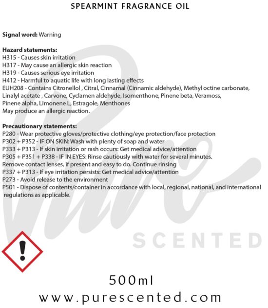 Spearmint Fragrance Oil Spearmint Fragrance Oil