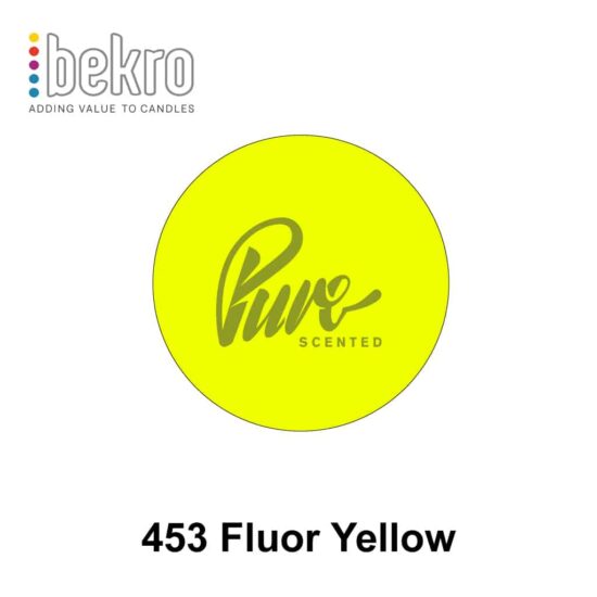 453 Fluor Yellow Bekro Candle Dyes