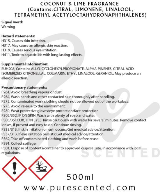 Coconut & Lime Fragrance Oil