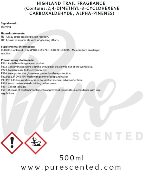 Highland Trail Fragrance Oil Highland Trail Fragrance Oil